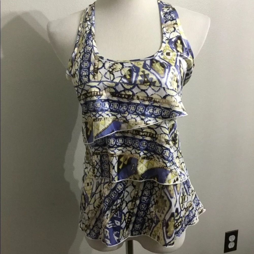 BCX tiered sleeveless top small